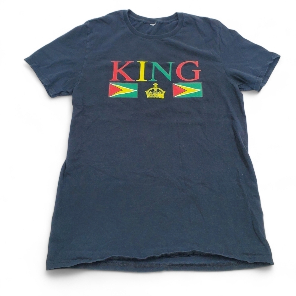 Guyana Flag Couples "King" T-Shirt